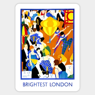 Brightest London 1924 Advertisement Sticker